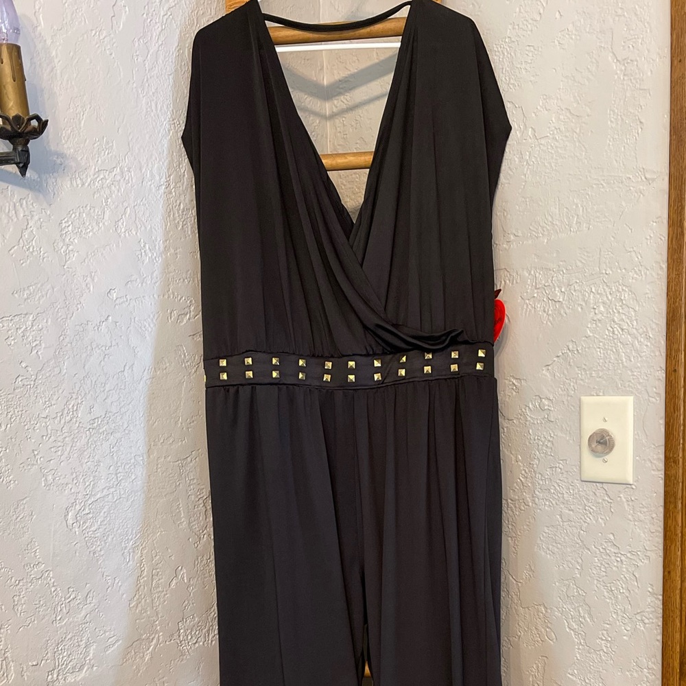 Apple Bottoms, 2X, Black Jumpsuit Jumper.